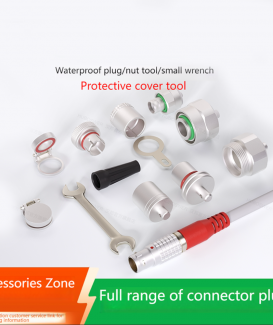 LEMO Connector Dust Cap BRF BRE Rubber Protective Cover Spring Cap for Plug & Socket Aviation Connectors