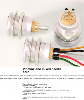 LEMO Push-Pull Connector for Beauty Devices – Mixed Liquid & Pneumatic Signal Lines, 6bar Pressure