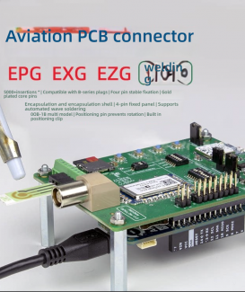 LEMO 0B Series EYG Screw-Mounted PCB Fixed Socket 2-9 Pin Push-Pull Self-Locking Connector