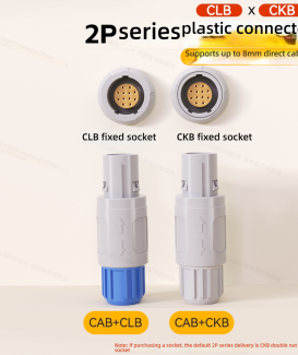REDEL-Compatible Medical Plastic Circular Push-Pull Connector PAG PKG 1P/2P/4 Pin Quick Release