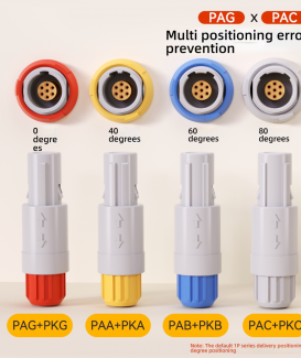 Medical Aviation Plastic Female Socket PKG CAB 0P/1P/2P/4/6/8 Pin Quick Self-Locking Circular Connector