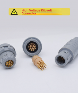 3P Plastic Push-Pull Self-Locking Circular Connector M20 12-Pin High Voltage 3000V Plug & Socket
