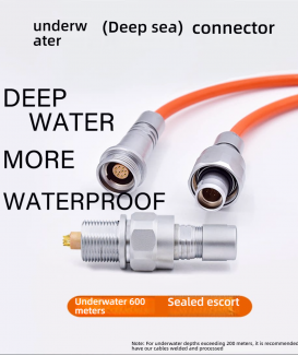 Deep Sea 600m Waterproof Aviation FVG/HVG Vacuum-Sealed Push-Pull Self-Locking Connector IP68 Submersible Connector