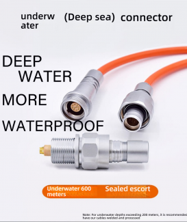 IP68 Stainless Steel Corrosion-Resistant Deep Sea FVG/HVG Waterproof Connector 600m for Submersible Vehicles and Marine UAVs