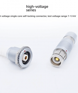 Fischer High-Voltage 7–13kV Single-Core S.105A.004 Push-Pull Self-Locking Connector