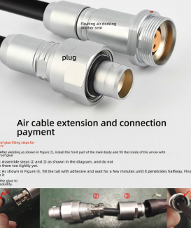 Deep‑Sea 600 m Underwater IP68 Waterproof FVG / PVG Aviation Threaded Connector Plug & Socket – Watertight Vacuum Seal, High‑Pressure Subsea Connector