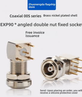 Compatible FFA EXP EPL Female Connector 00S 1S 2S Single Pin PCB Right Angle Aviation Socket