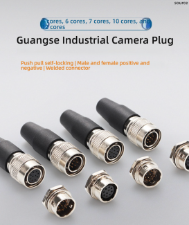 Hirose HR10A Circular Connector Plug Socket 4Pin 6Pin 7Pin 10Pin 12Pin Industrial Camera Power Connector